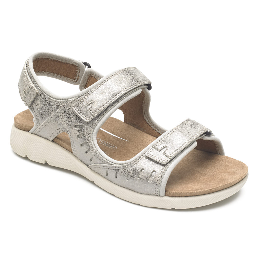 Rockport Sandaler Dame Sølv - Eileen Comfort - UXFA84326